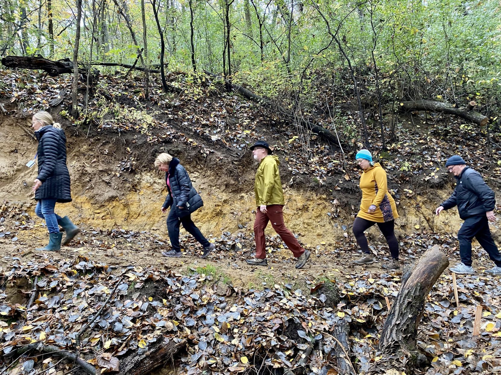 Hikers try out new Miller Bluff Trail